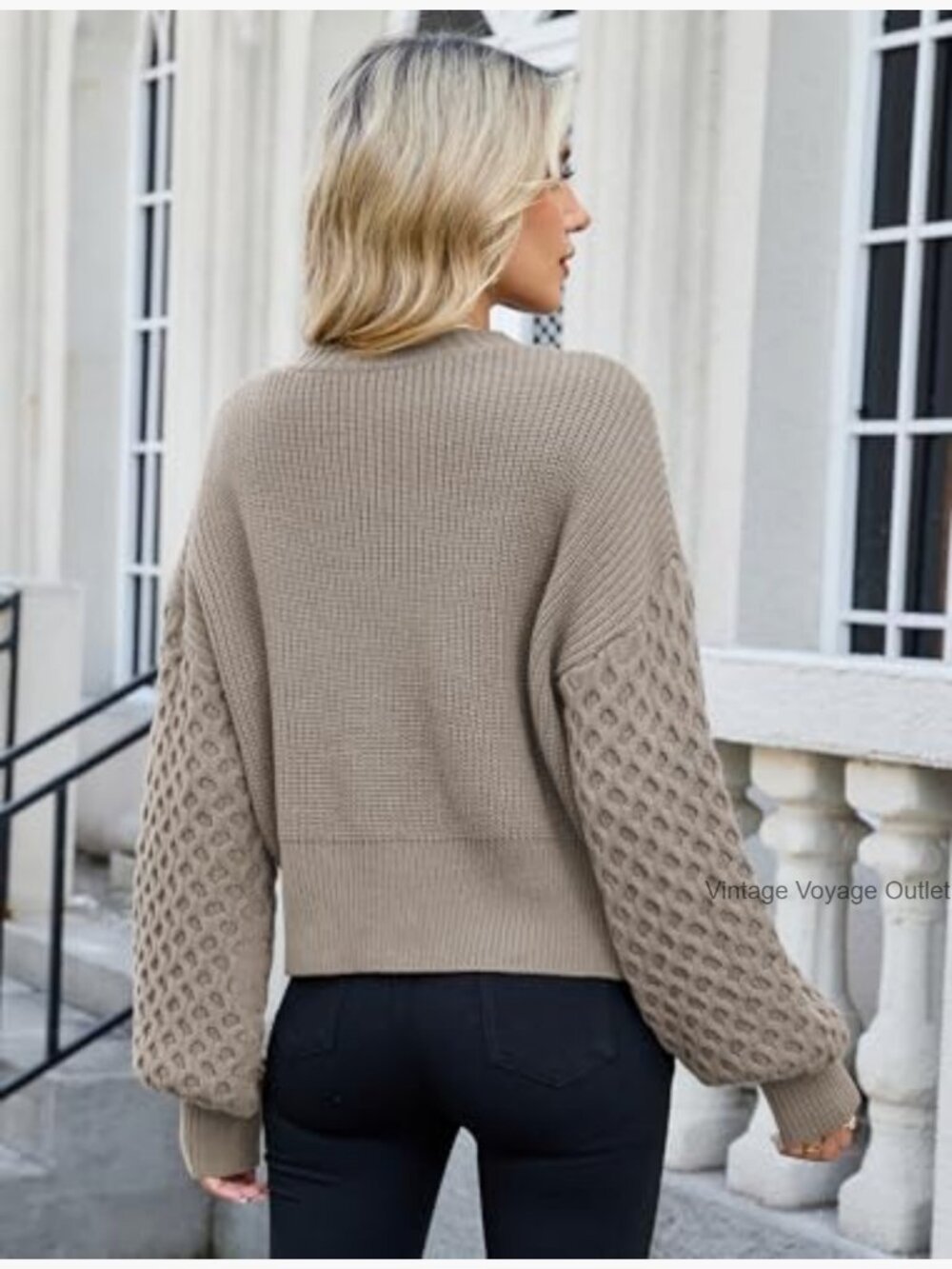 Chunky Ribbed Knit Open Front Cardigan Sweater, Button Front, Long Sleeve, - Picture 2 of 7